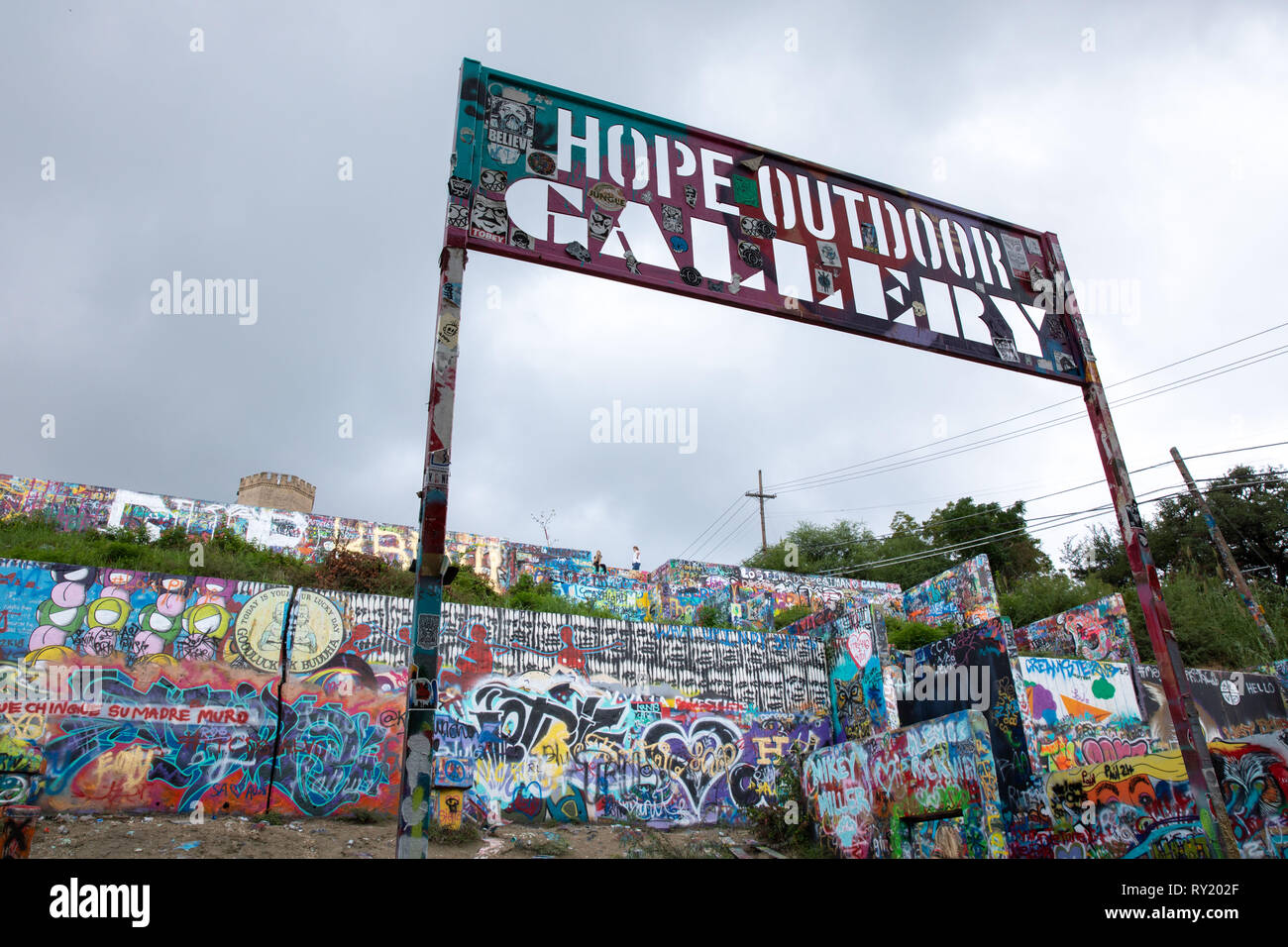 Hope Outdoor Gallery. Austin, Texas. September, 2018 Stock Photo