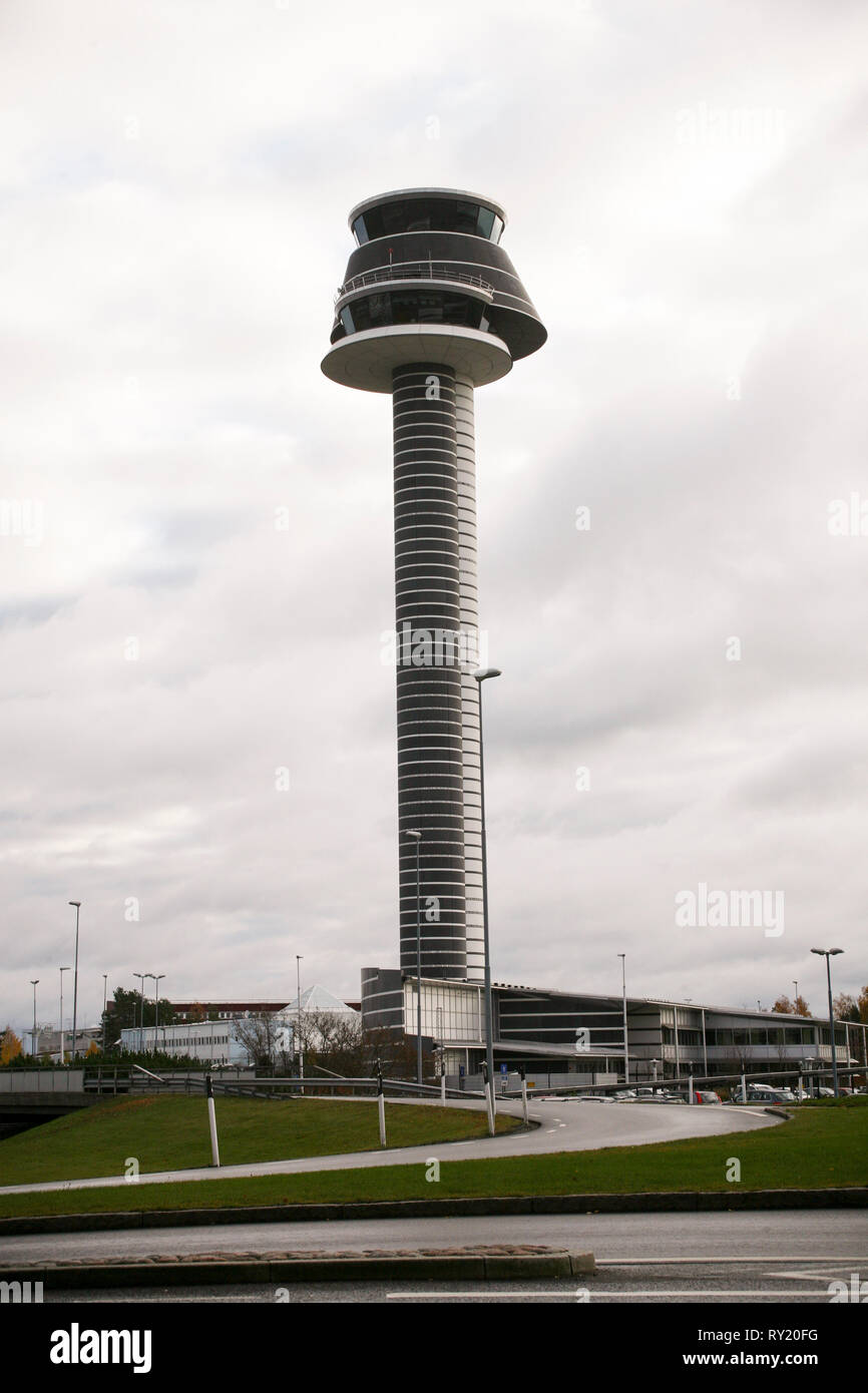 Arlanda  air traffic control tower Stock Photo