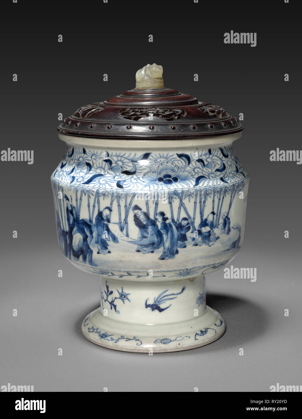 Jar, 19th century. Japan, 19th century. Porcelain; average: 22.9 cm (9 in Stock Photo