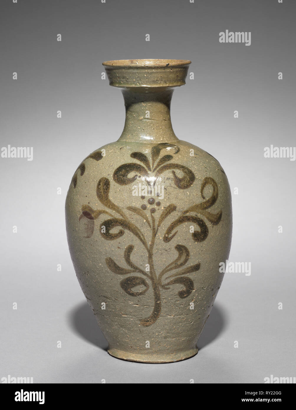 Celadon with underglaze iron brown hires stock photography and images