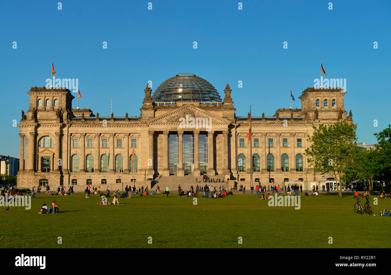 Reichstag, Tiergarten, Mitte, Berlin, Deutschland Stock Photo