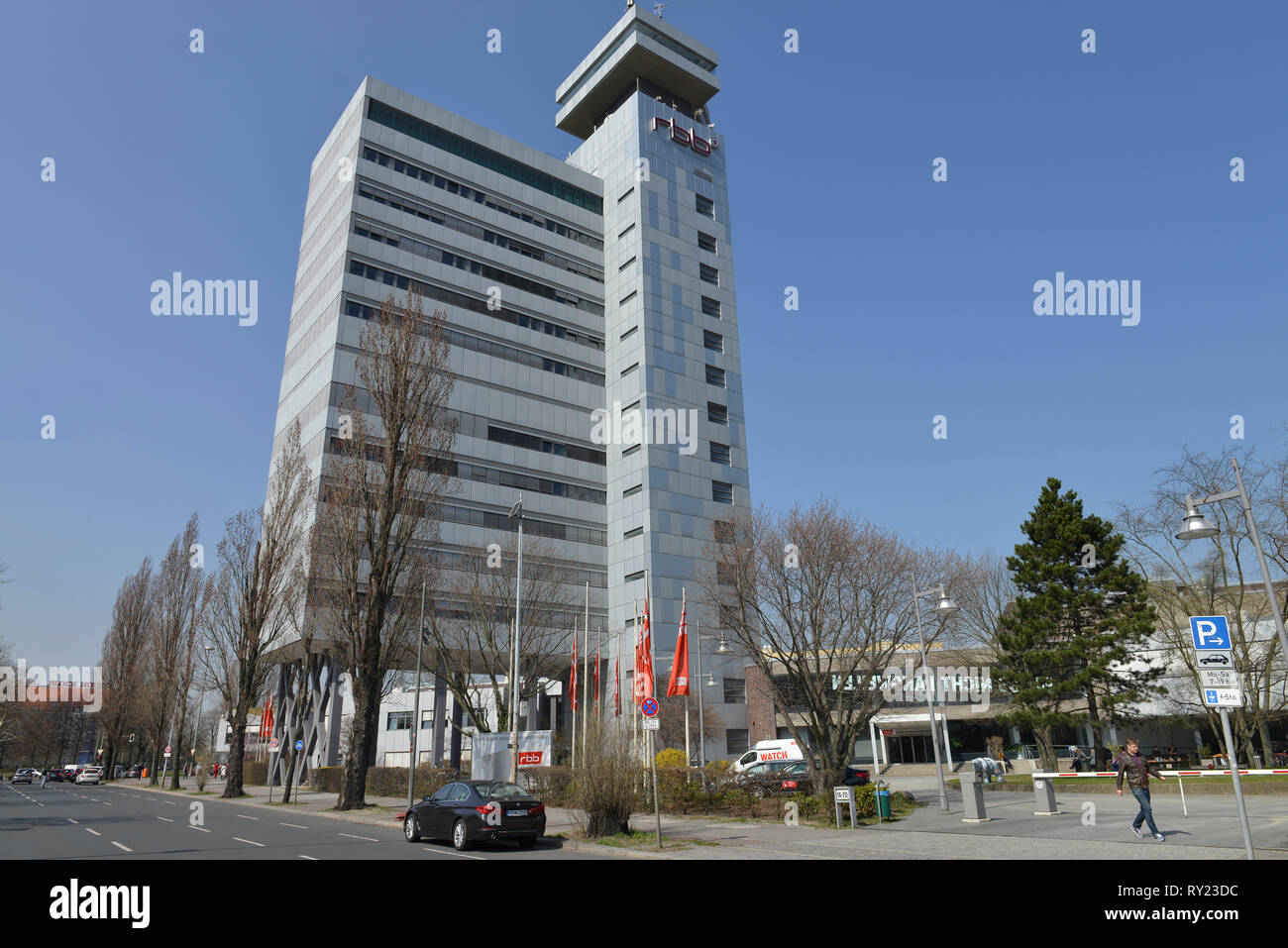 RBB Hochhaus, Masurenallee, Westend, Charlottenburg, Berlin, Deutschland Stock Photo
