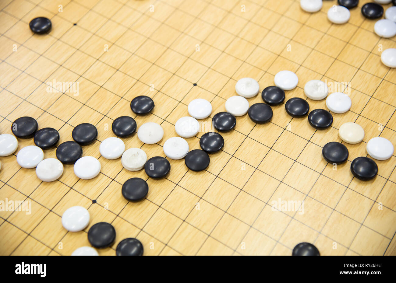 Go board game table hi-res stock photography and images - Alamy
