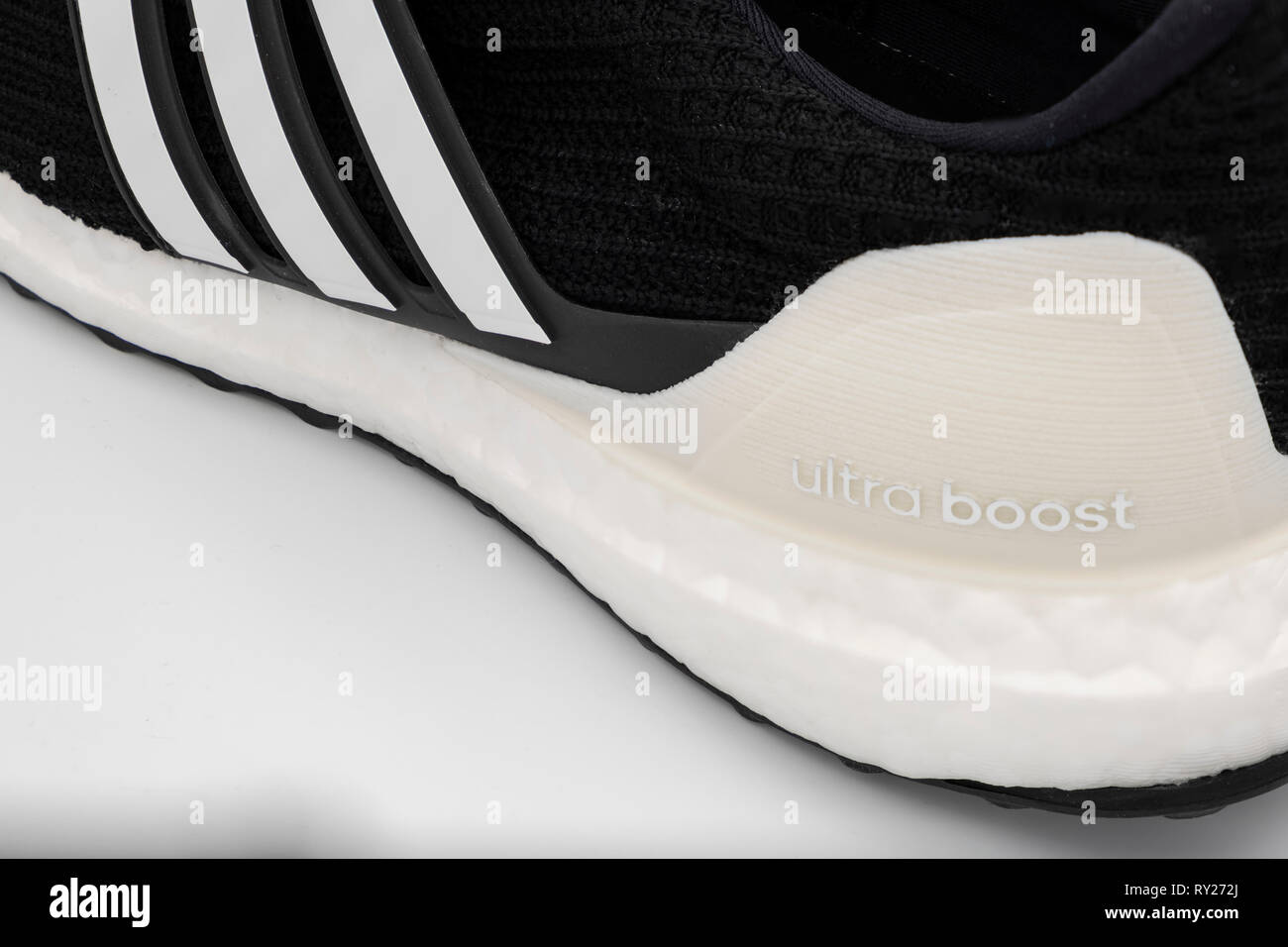 Close up of Adidas Ultra Boost mid sole Stock Photo - Alamy
