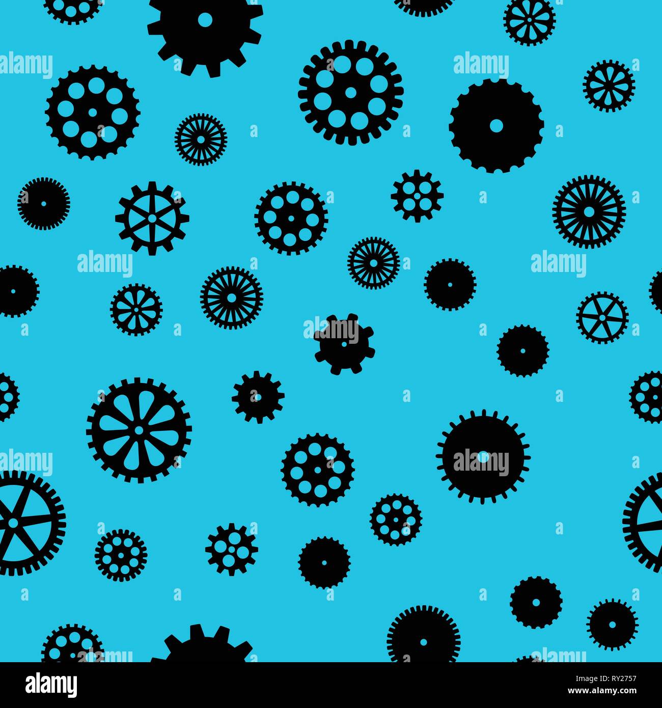 Cog gear blue background Stock Vector Images - Alamy