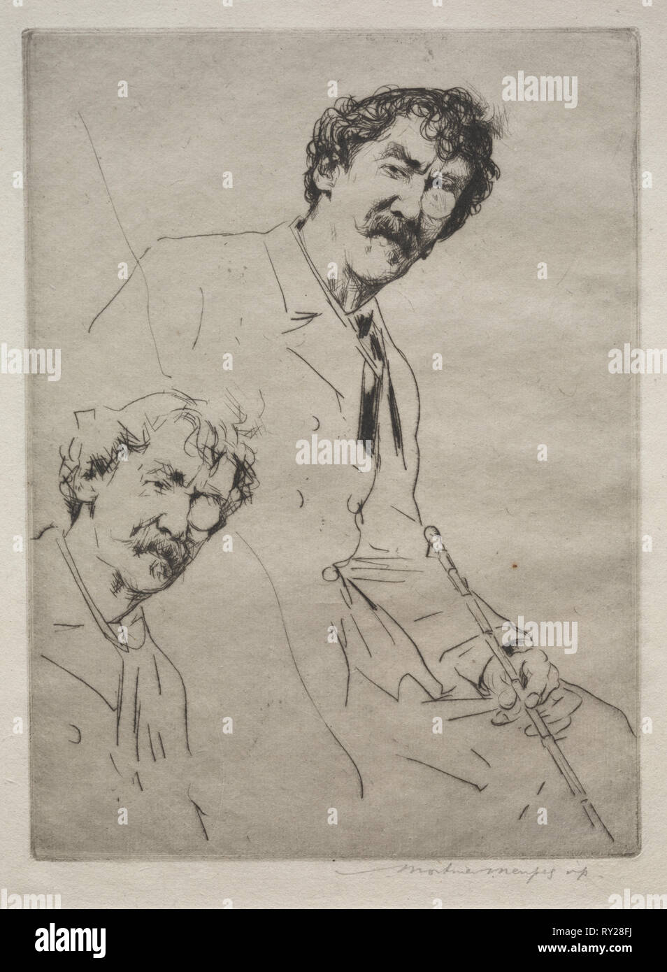 James Macneill Whistler Mortimer Menpes British 1860 1938 Drypoint Stock Photo Alamy