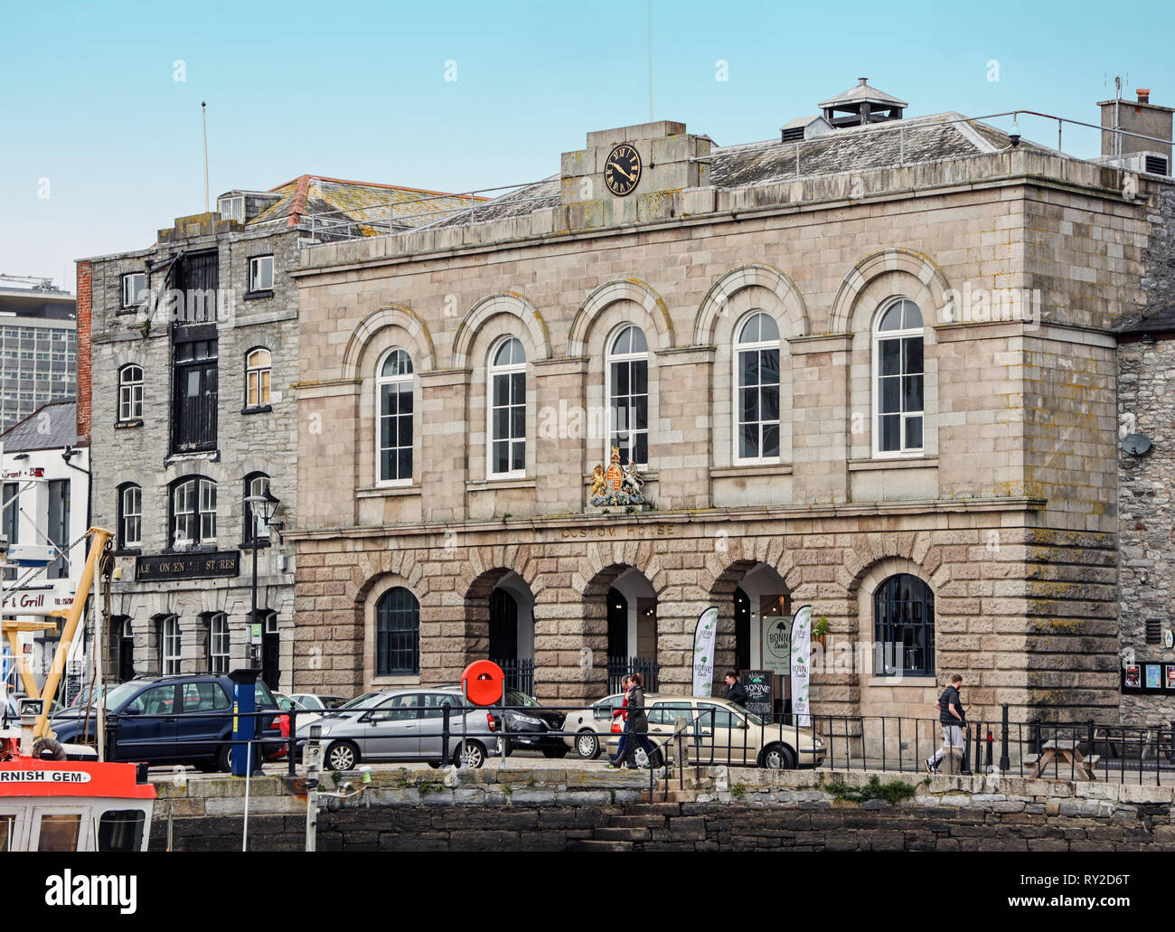 Custom House, The Parade, Barbican. Plymouth Stock Photo Alamy