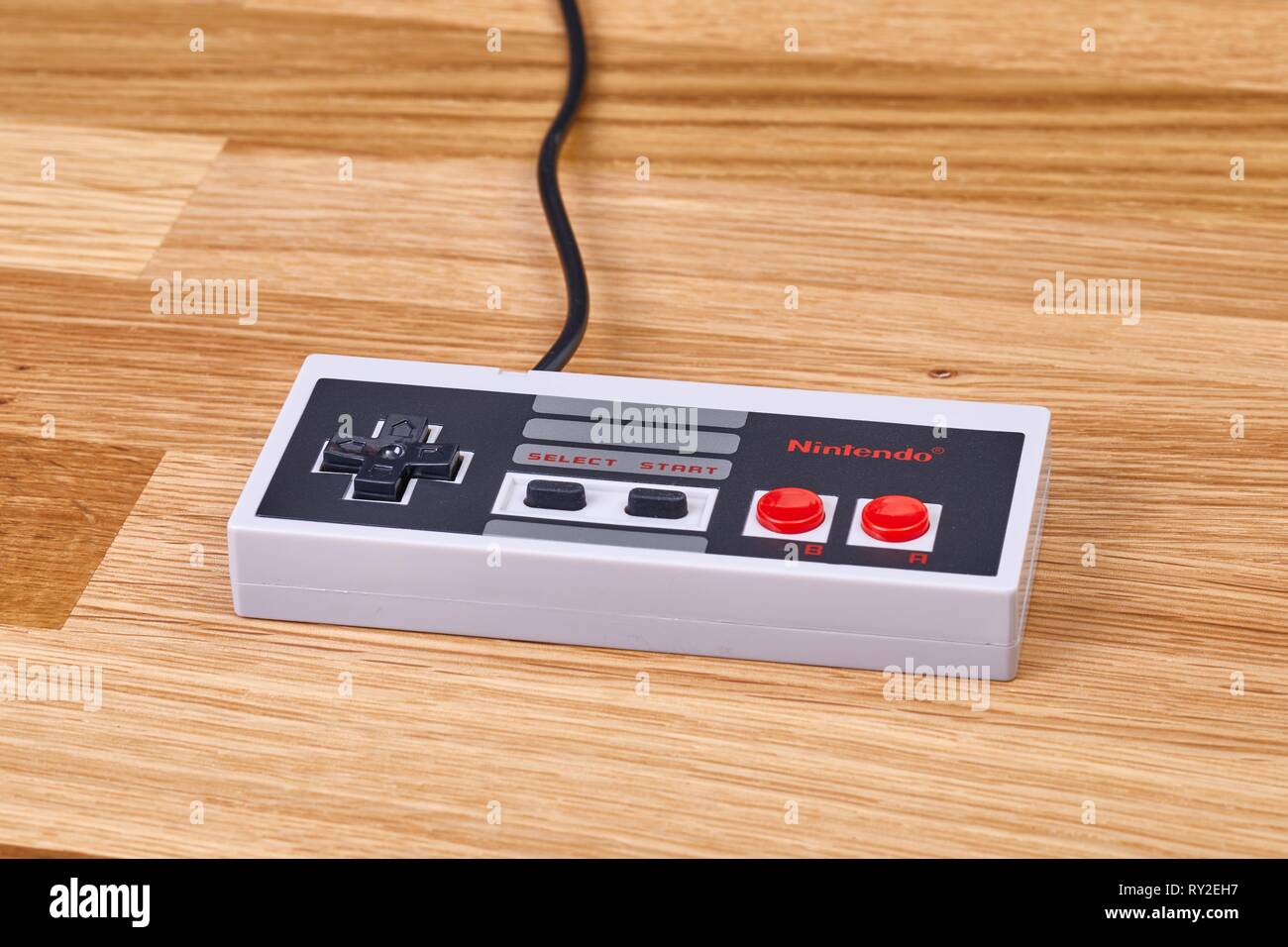Nintengo NES controller Stock Photo