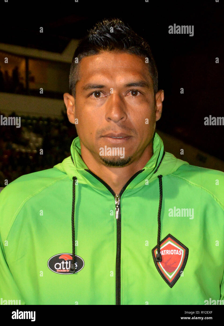 Colombian Football League Primera A -  Liga Aguila Opening Tournament 2019 /  ( Patriotas Boyaca ) -  Antonio Alejandro Otero Orejuela Stock Photo