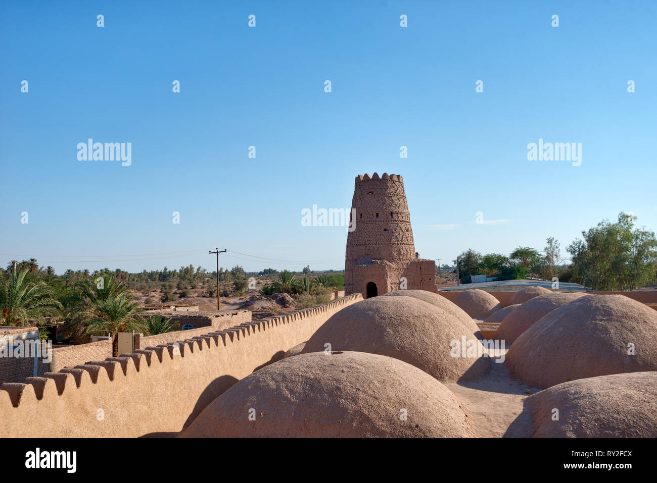 Dasht-e Lut Desert in eastern Iran taken in January 2019 taken in hdr Stock Photo