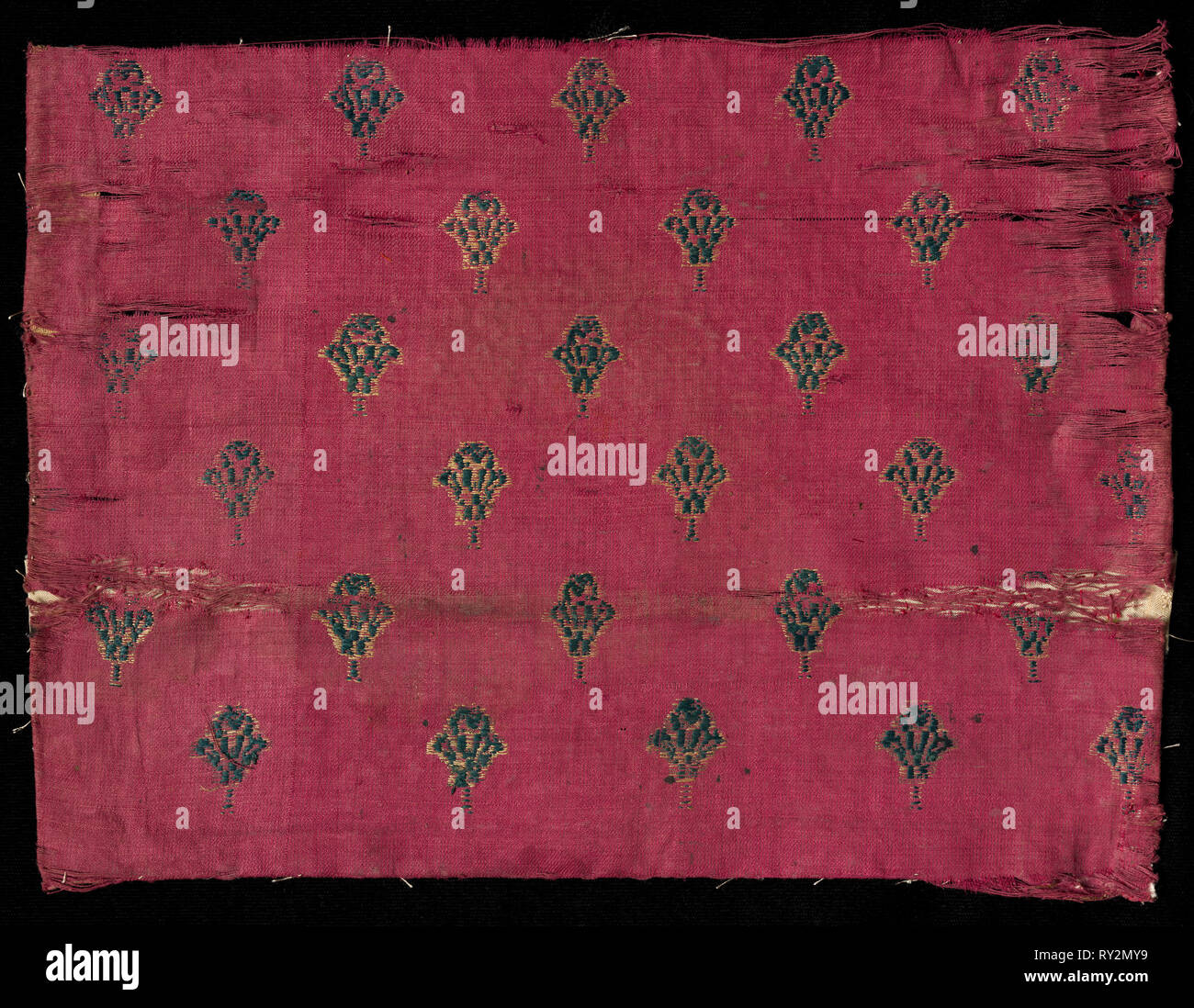 Brocaded Book Cover, 1800s. India, 19th century. Brocade; silk and ...