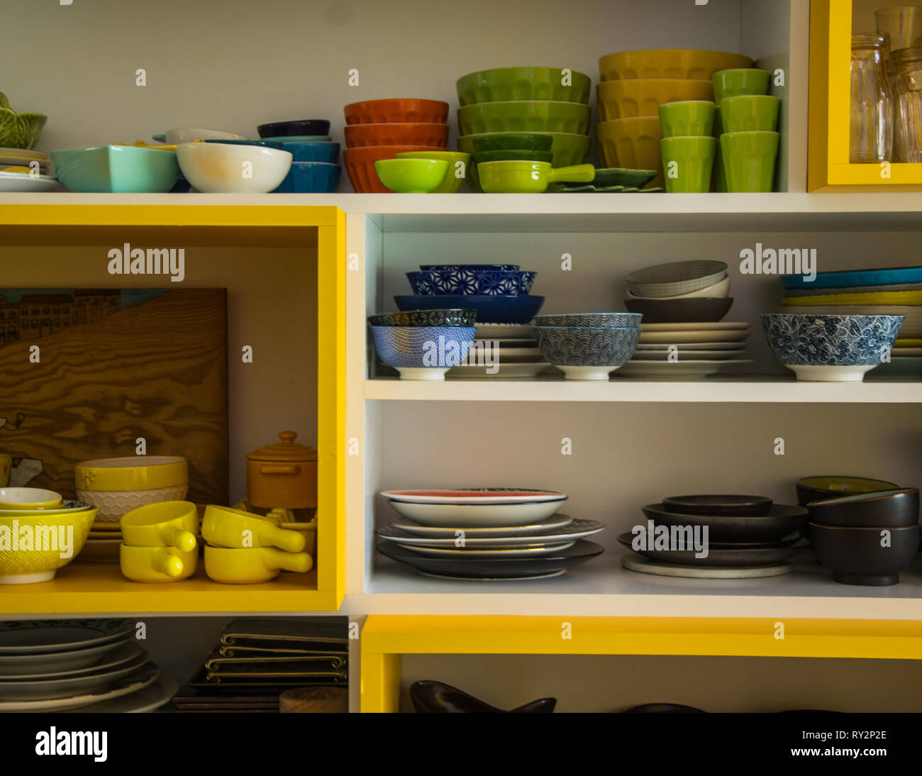 colorful kitchen utensils Stock Photo - Alamy