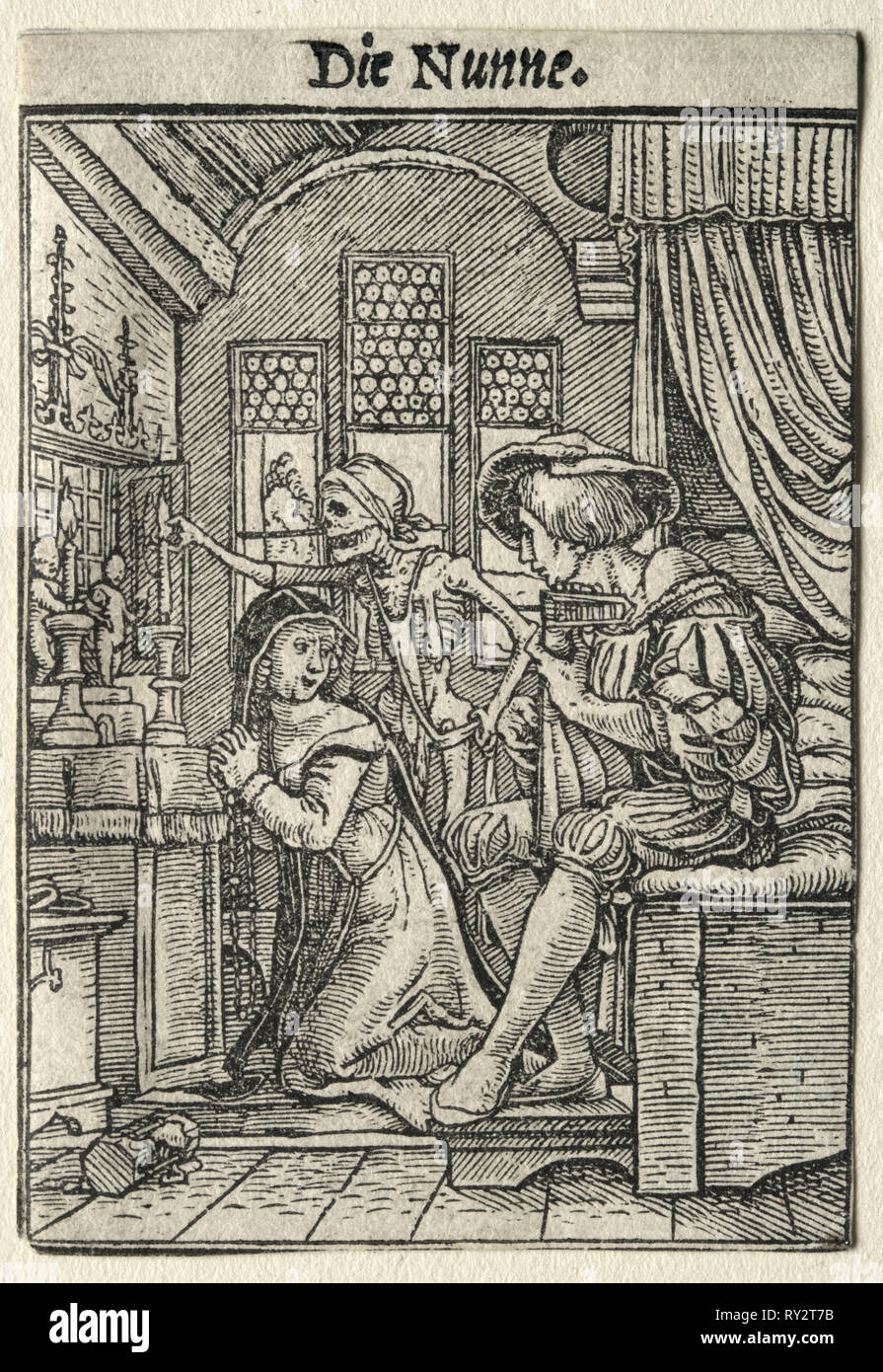 Dance of Death The Nun. Hans Holbein (German, 1497/981543). Woodcut