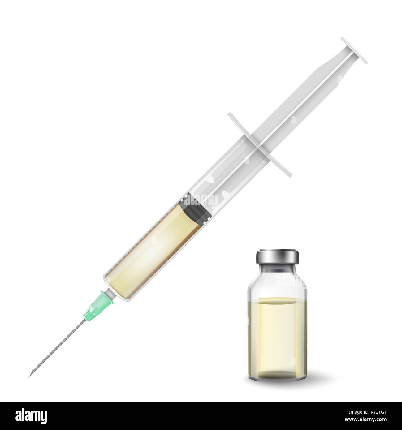 Vector Plastic Medical Syringe Stock Vector Image & Art - Alamy