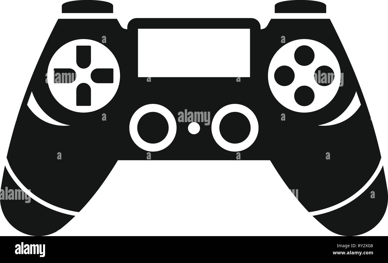 Entertainment gamepad icon. Simple illustration of entertainment ...