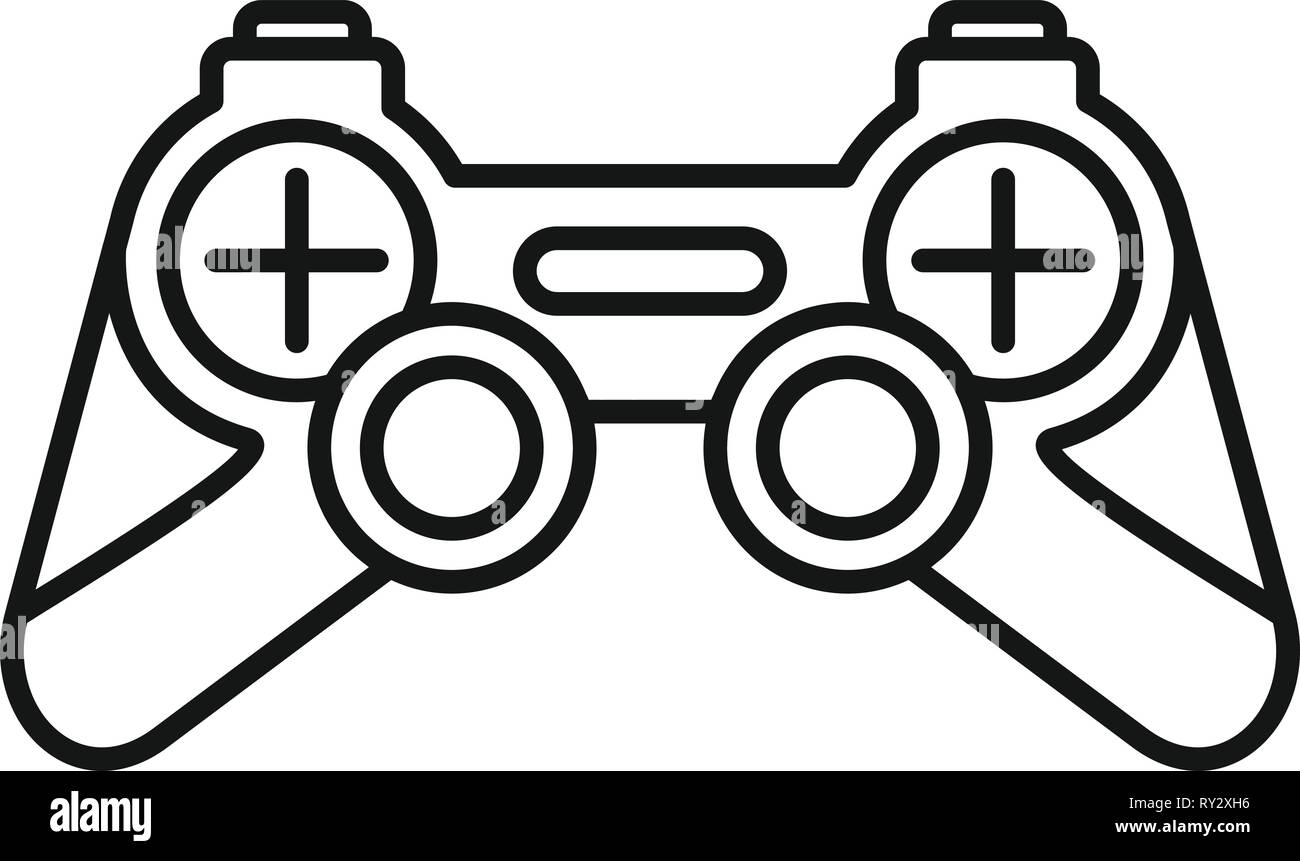Joystick icon. Outline joystick vector icon for web design isolated on ...