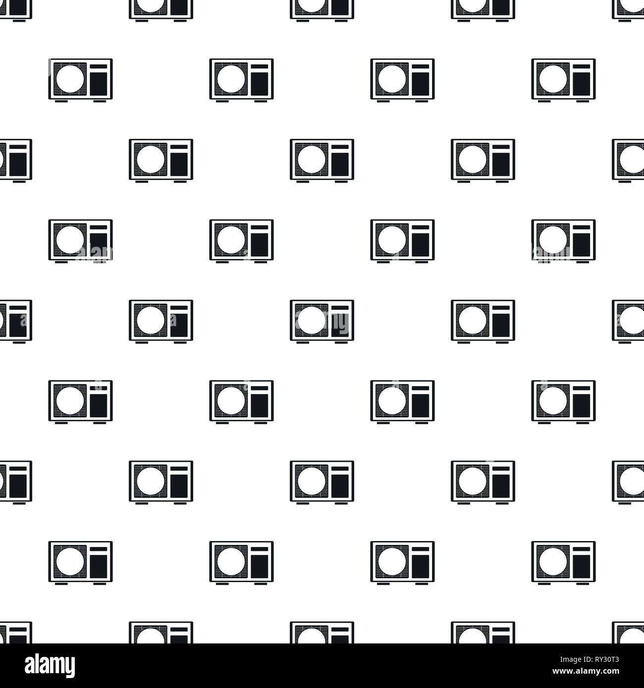 Outdoor conditioner radiator pattern seamless vector repeat geometric for any web design Stock Vector
