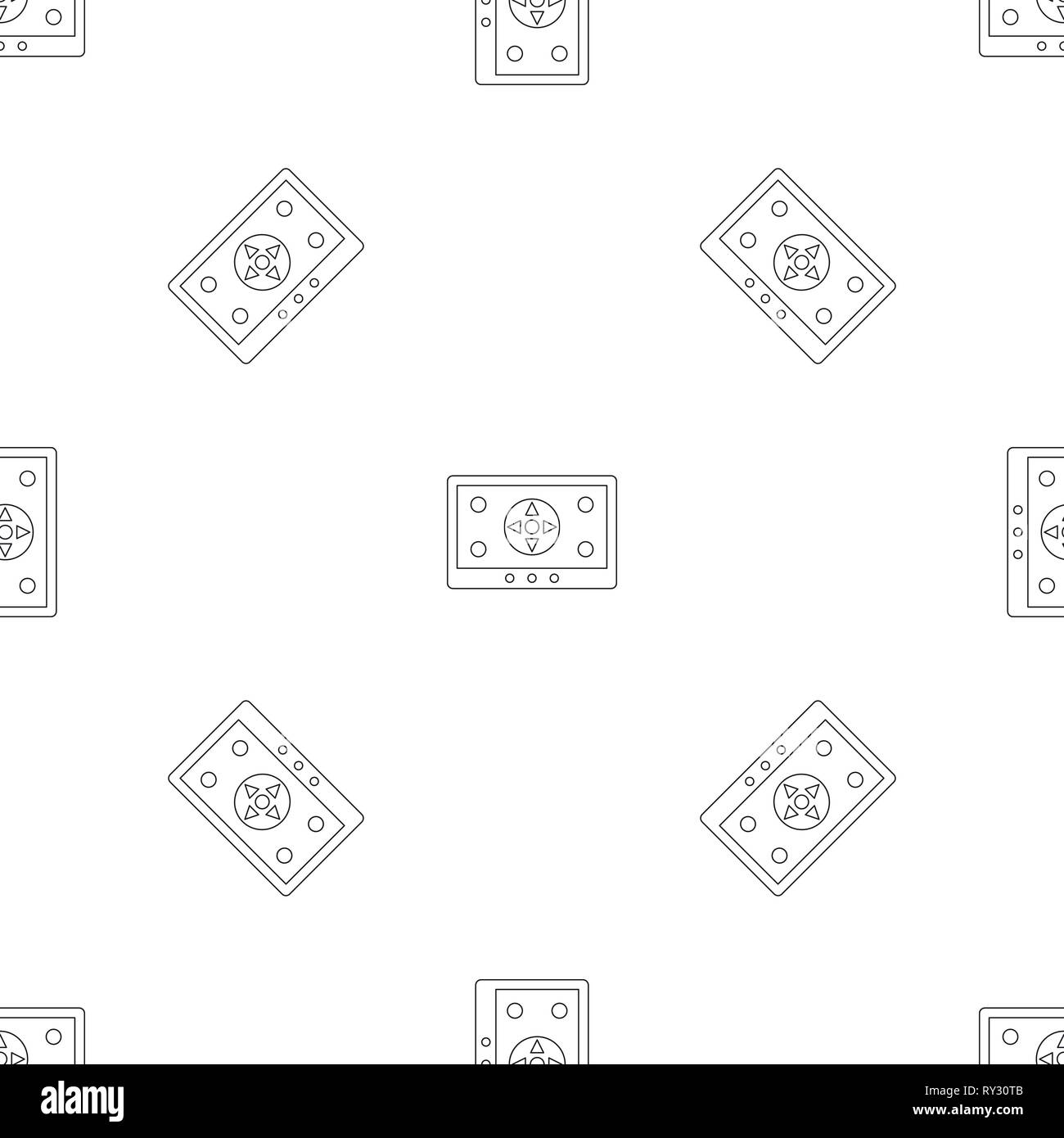 Tablet drone control pattern seamless vector repeat geometric for any web design Stock Vector