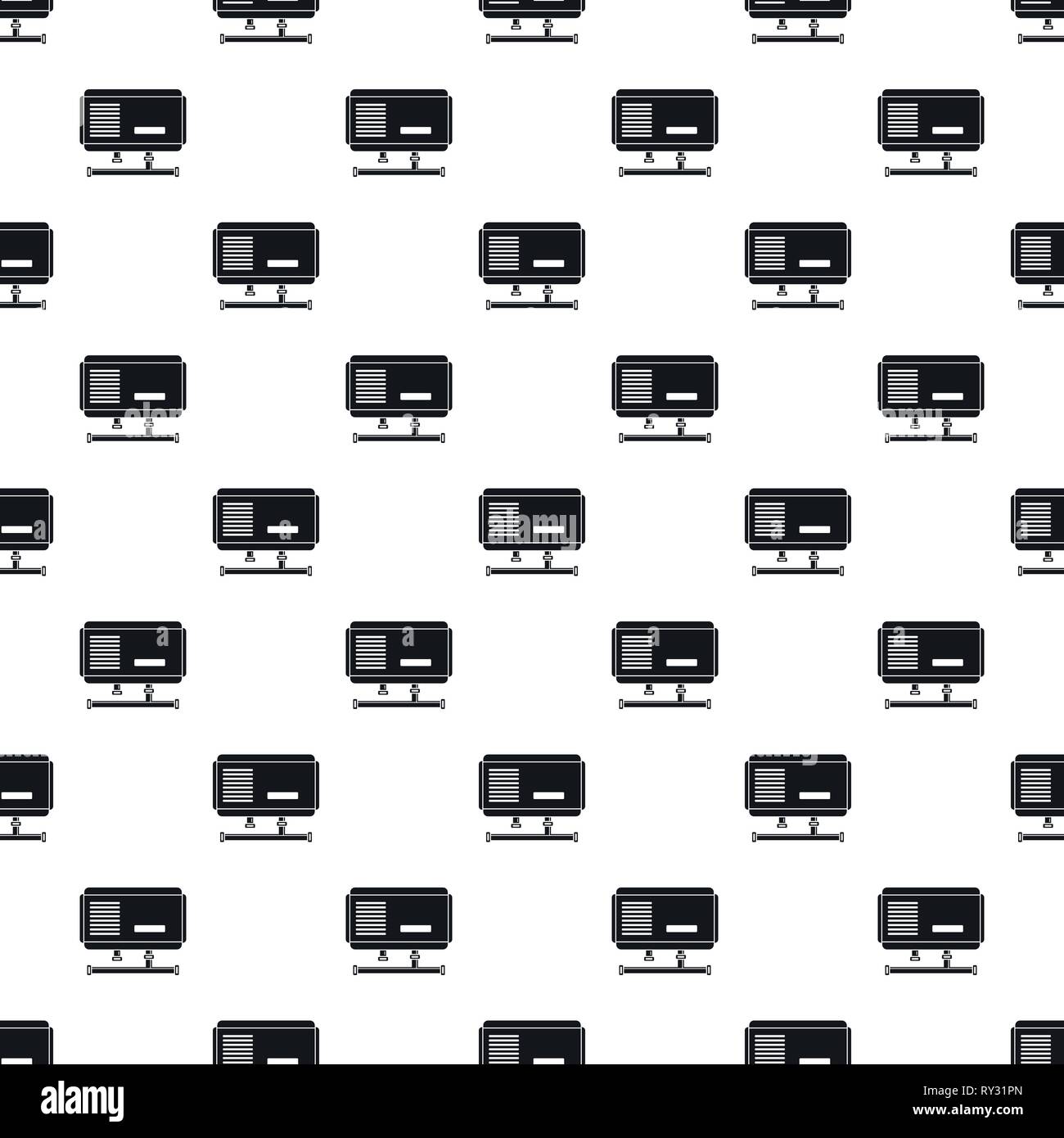 Electric boiler pattern seamless vector repeat geometric for any web design Stock Vector
