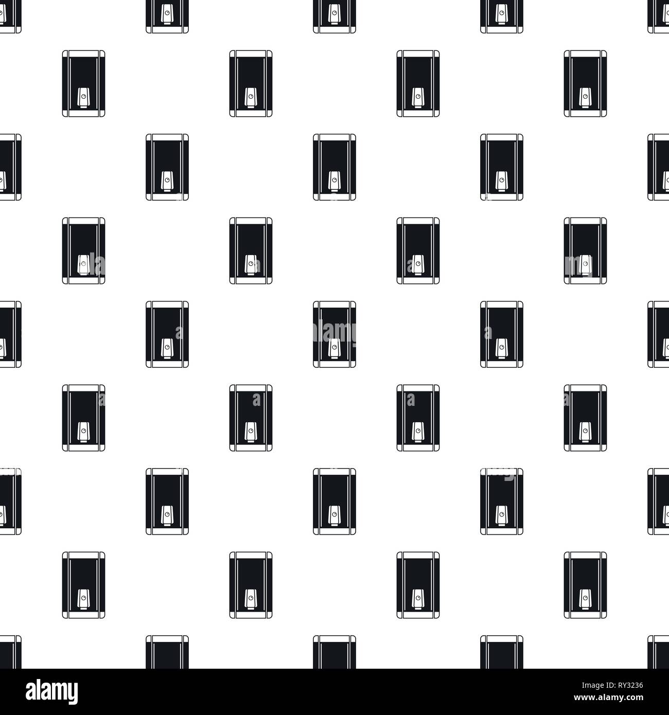 Home heater boiler pattern seamless vector repeat geometric for any web design Stock Vector