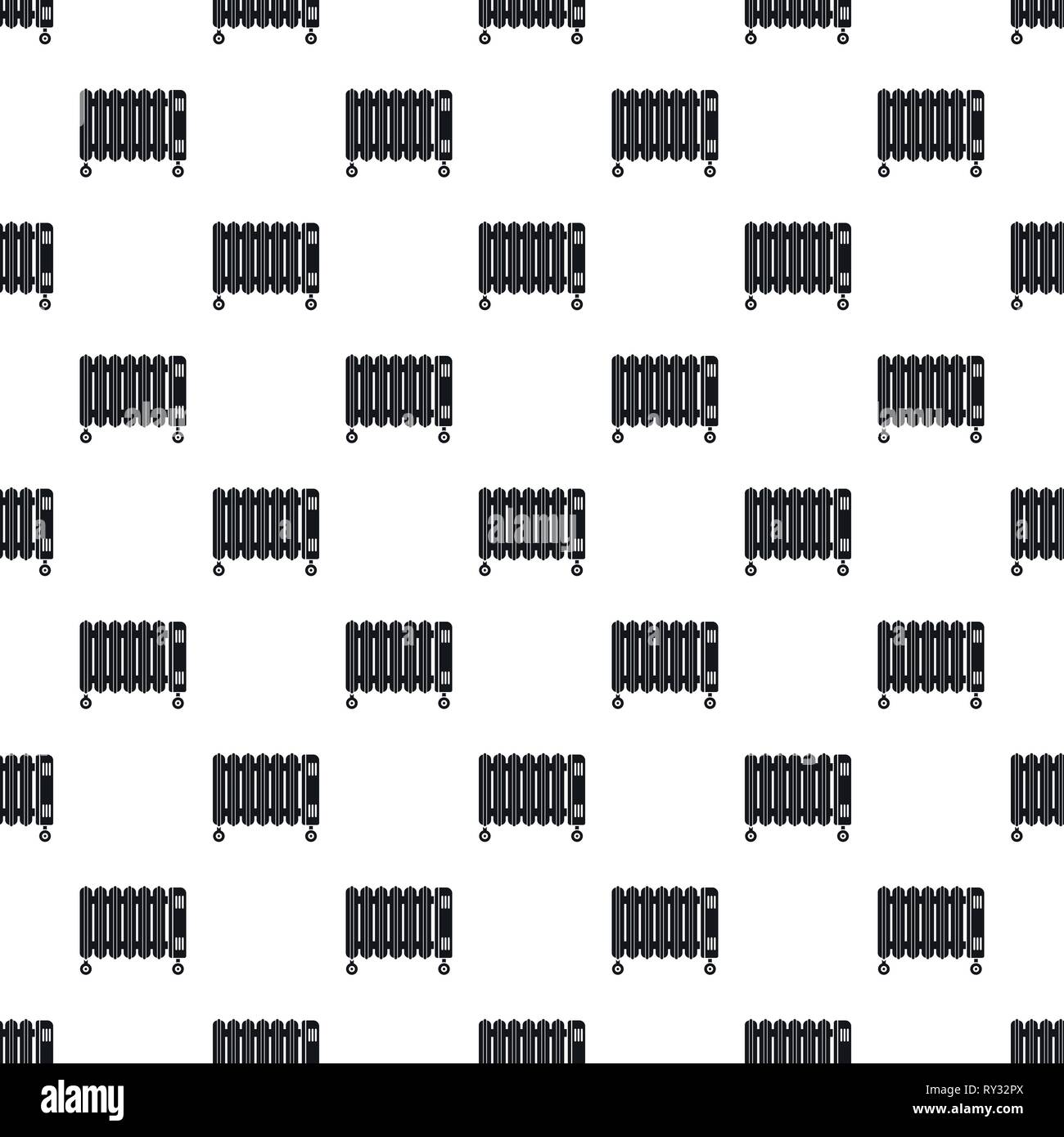 House oil radiator pattern seamless vector repeat geometric for any web design Stock Vector