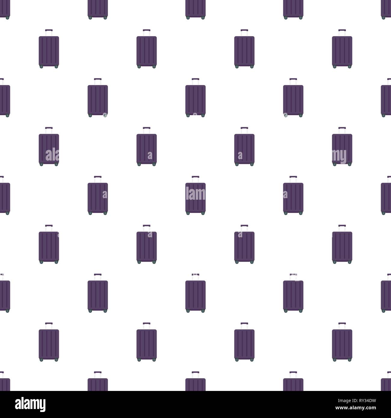 Travel wheels bag pattern seamless vector repeat for any web design