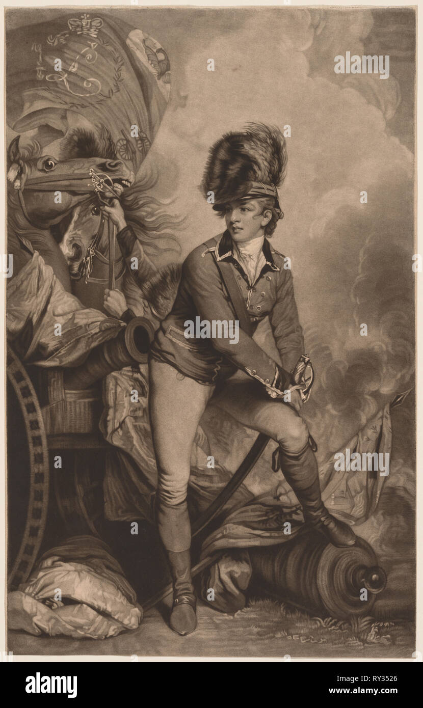 James Heath. John Raphael Smith (British, 1752-1812). Mezzotint Stock Photo