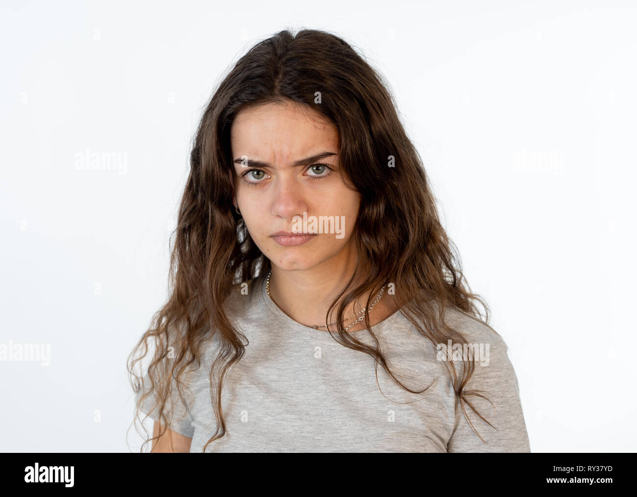 angry face women