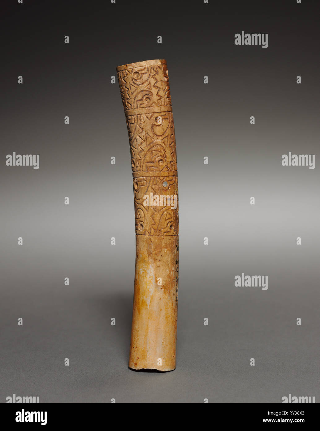Pair Of Ear Ornaments 200 550 Peru Moche 3rd 6th Century Incised Bone Each 13 X 2 Cm 5 1 8 X 13 16 In Stock Photo Alamy