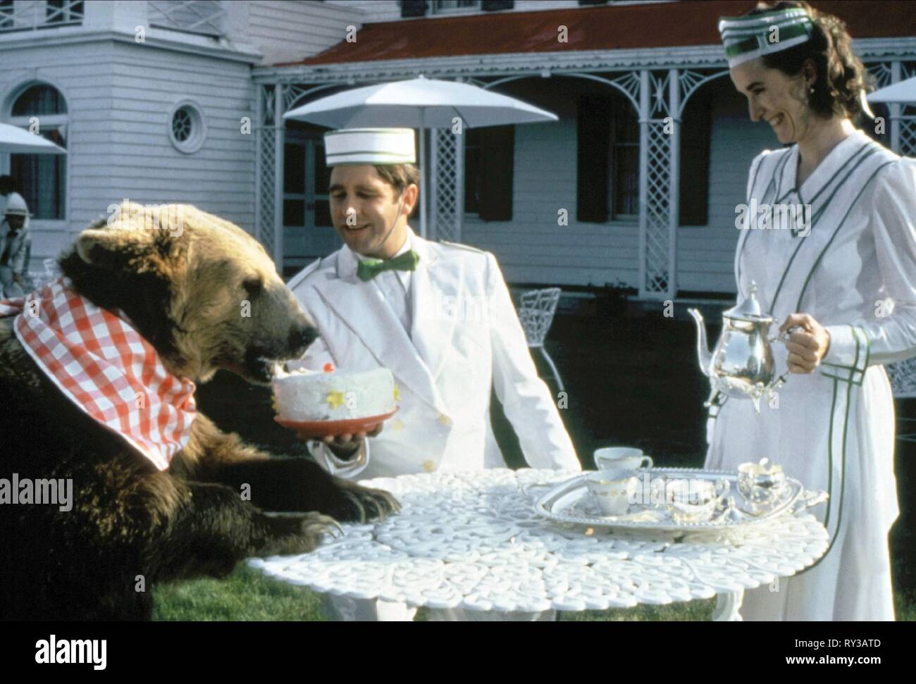 BRIDGES,BANES,BEAR, THE HOTEL NEW HAMPSHIRE, 1984 Stock Photo