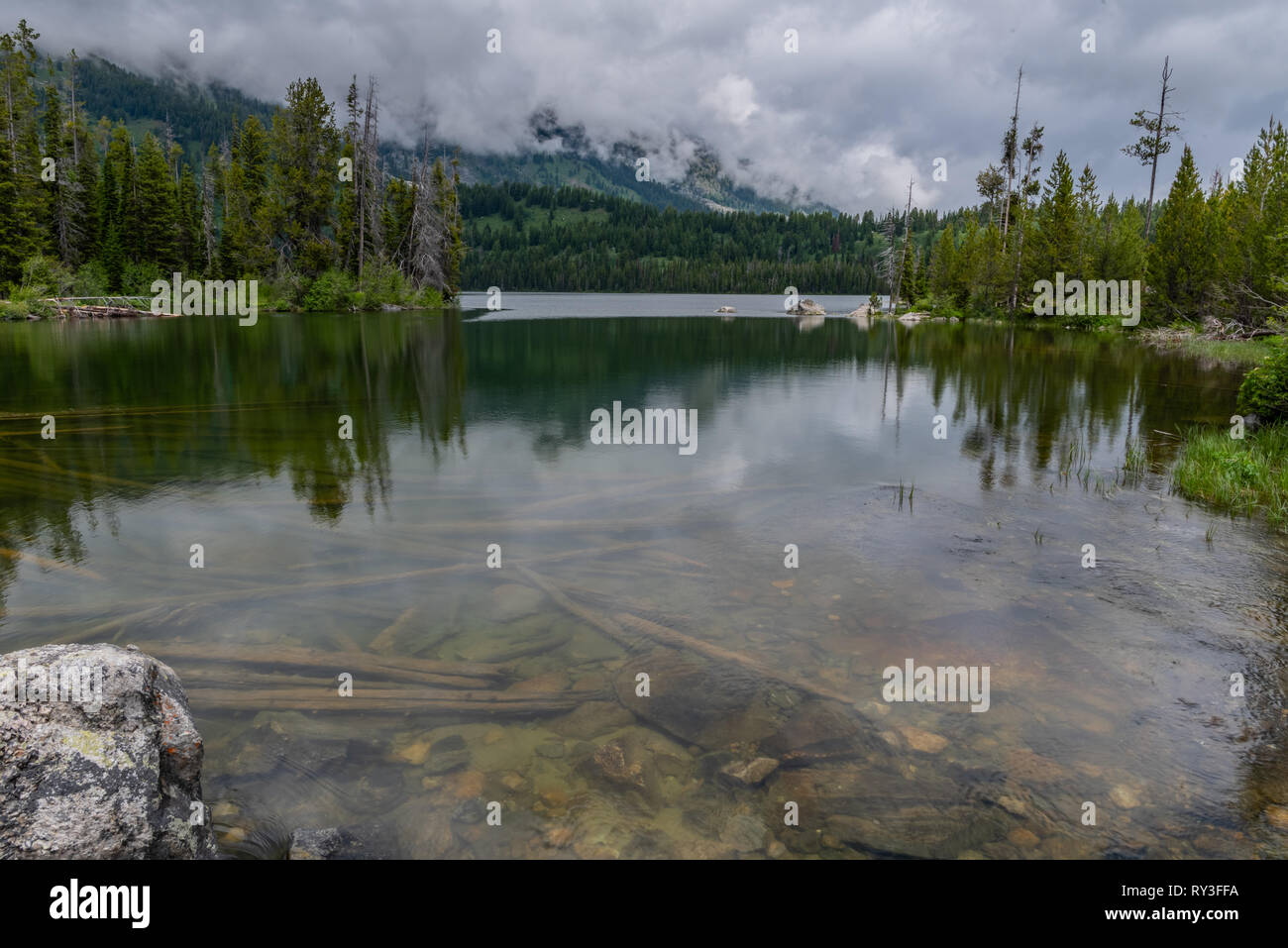 Submerged rock lake hi-res stock photography and images - Alamy
