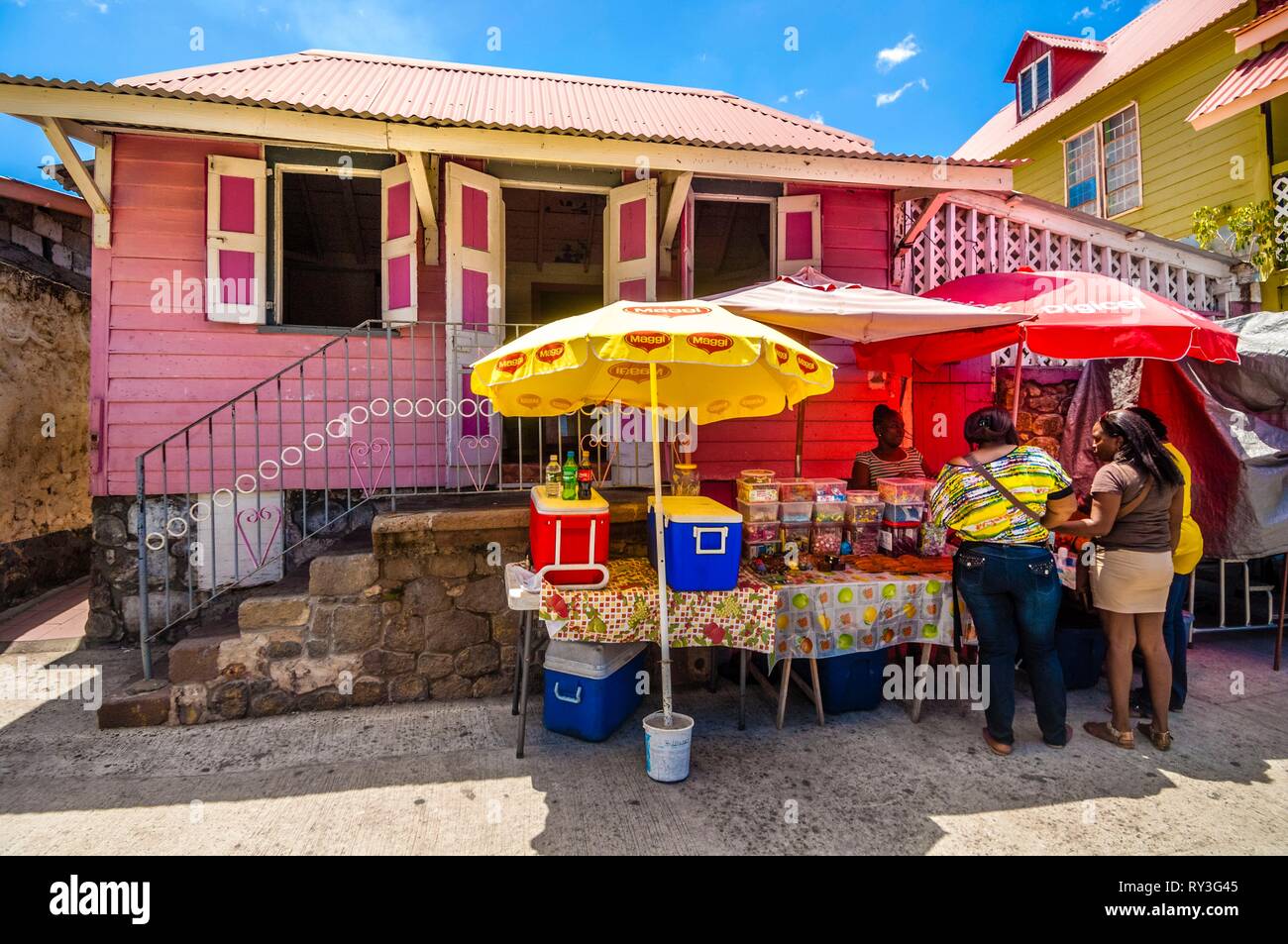 Central America, Caribbean, Lesser Antilles, Dominica, Capital Roseau