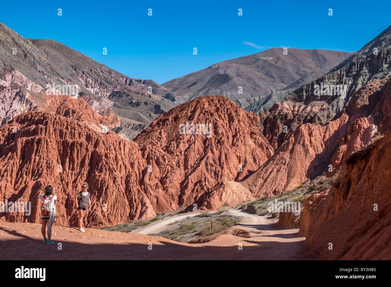 Argentina, Jujuy province, Quebrada de Humahuaca listed as World Heritage  of UNESCO, Pumamarca village, camino de Los Siete Colores Stock Photo -  Alamy