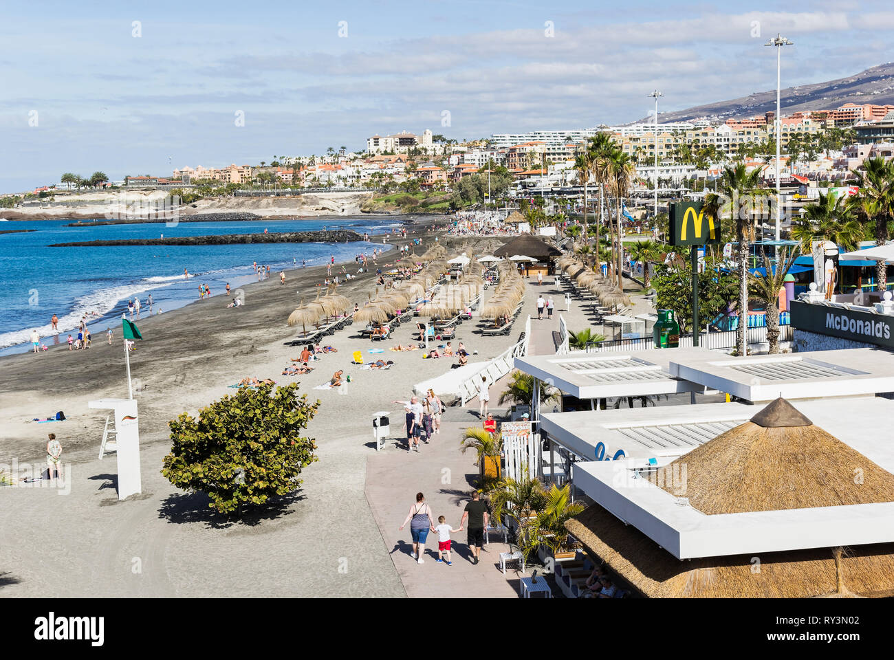 Tenerife Beach Family Stock Photos & Tenerife Beach Family Stock Images