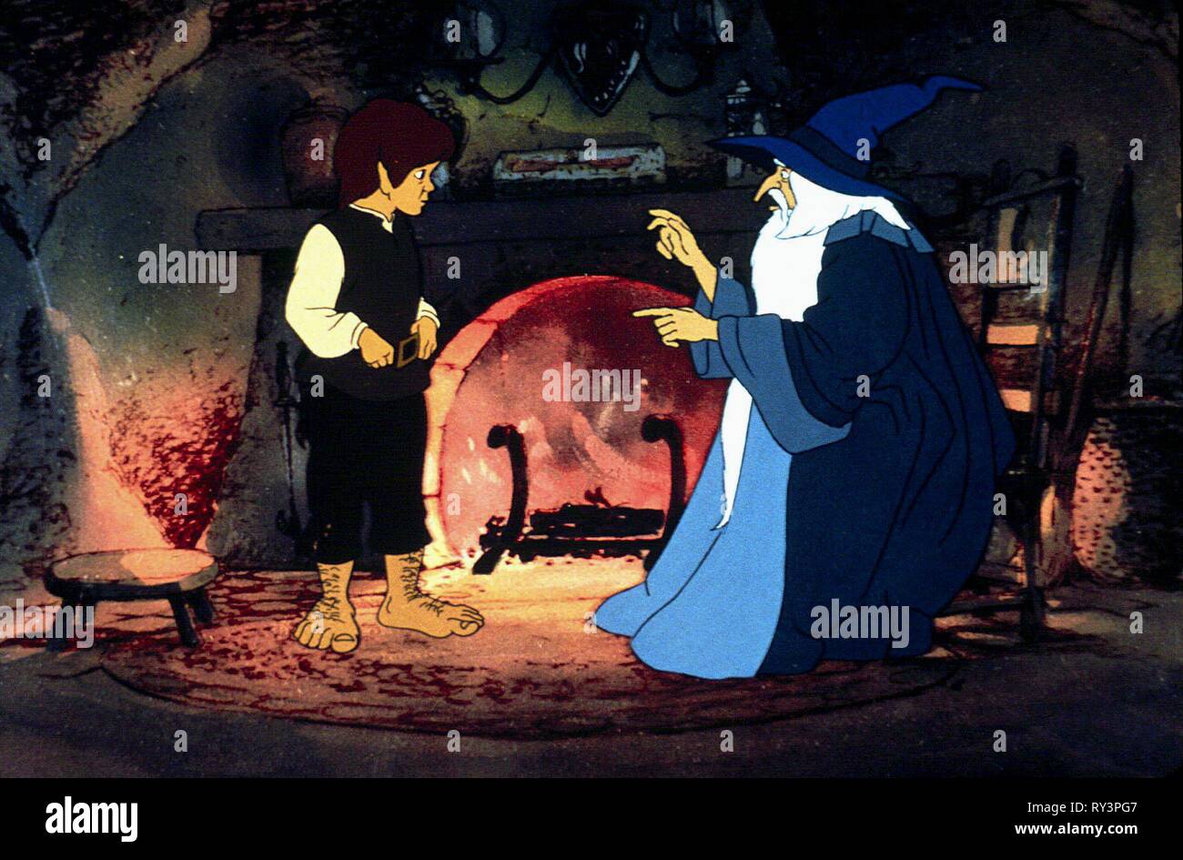 FRODO,GANDALF, THE LORD OF THE RINGS, 1978 Stock Photo