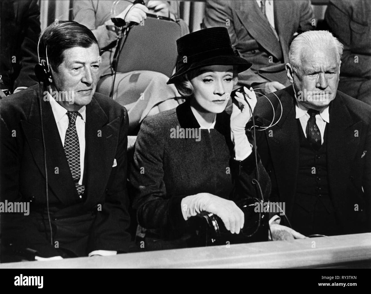MARLENE DIETRICH, JUDGMENT AT NUREMBERG, 1961 Stock Photo