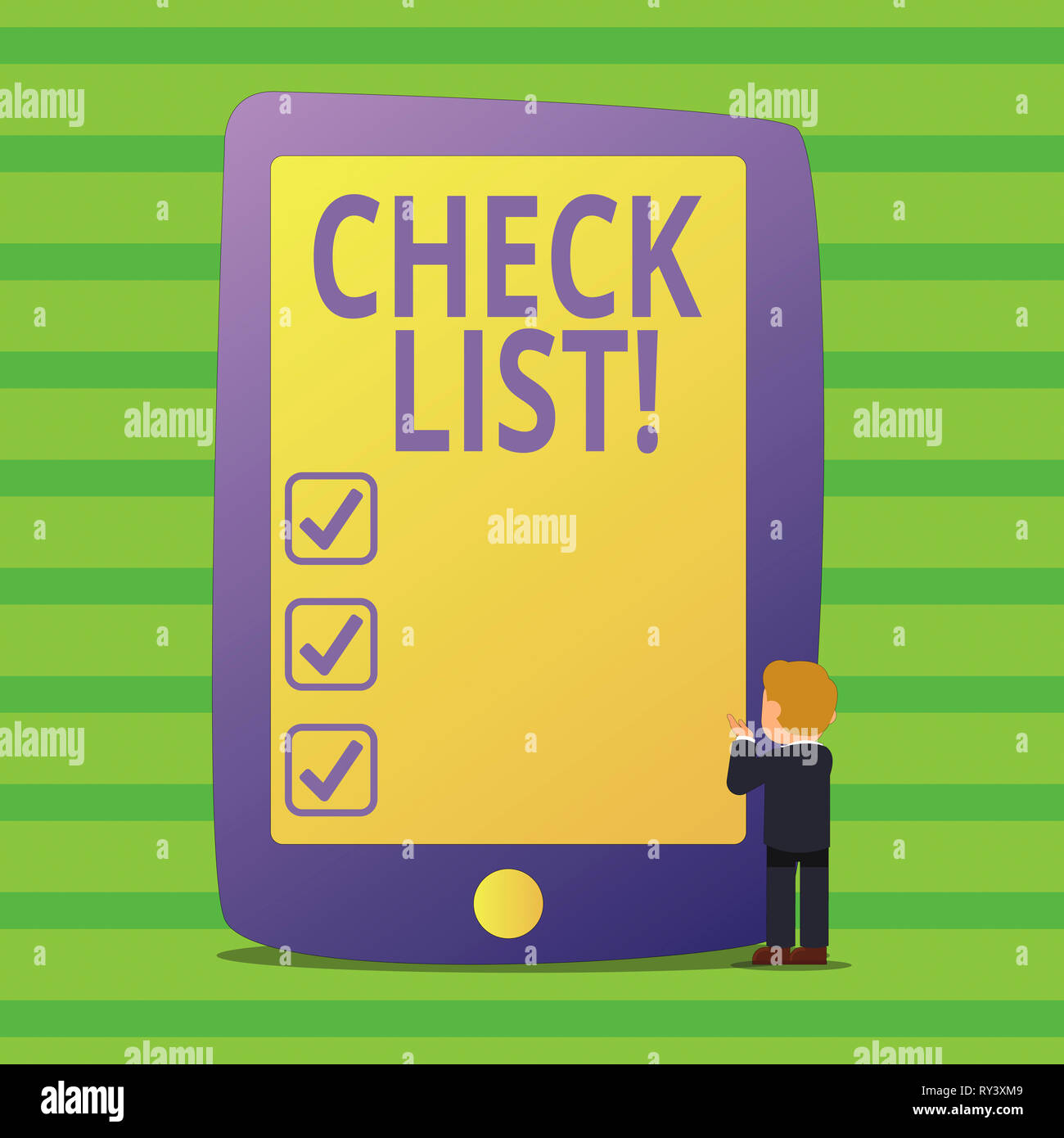 Checklist Means Conceptual hand writing showing Check List. Concept meaning Items ...