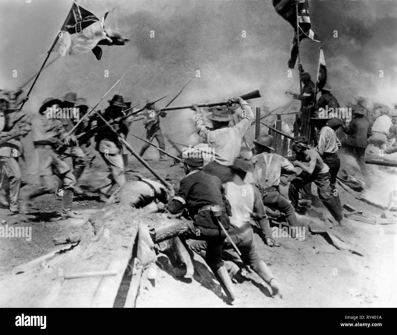 BATTLE SCENE, THE BIRTH OF A NATION, 1915