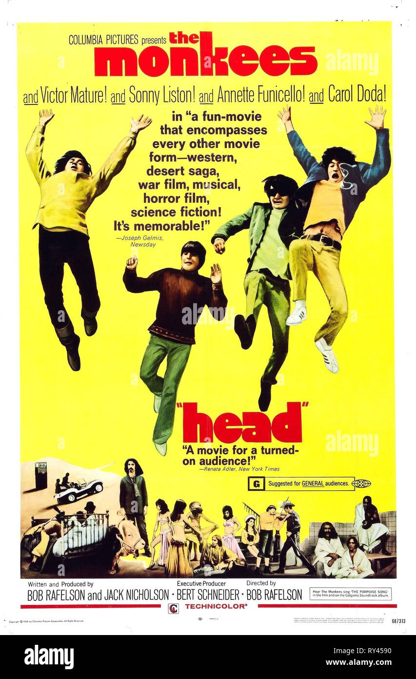 THE MONKEES POSTER, HEAD, 1968 Stock Photo