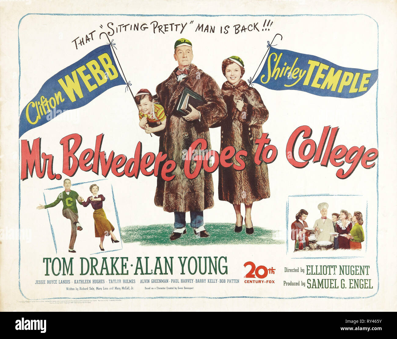MOVIE POSTER, MR. BELVEDERE GOES TO COLLEGE, 1949 Stock Photo