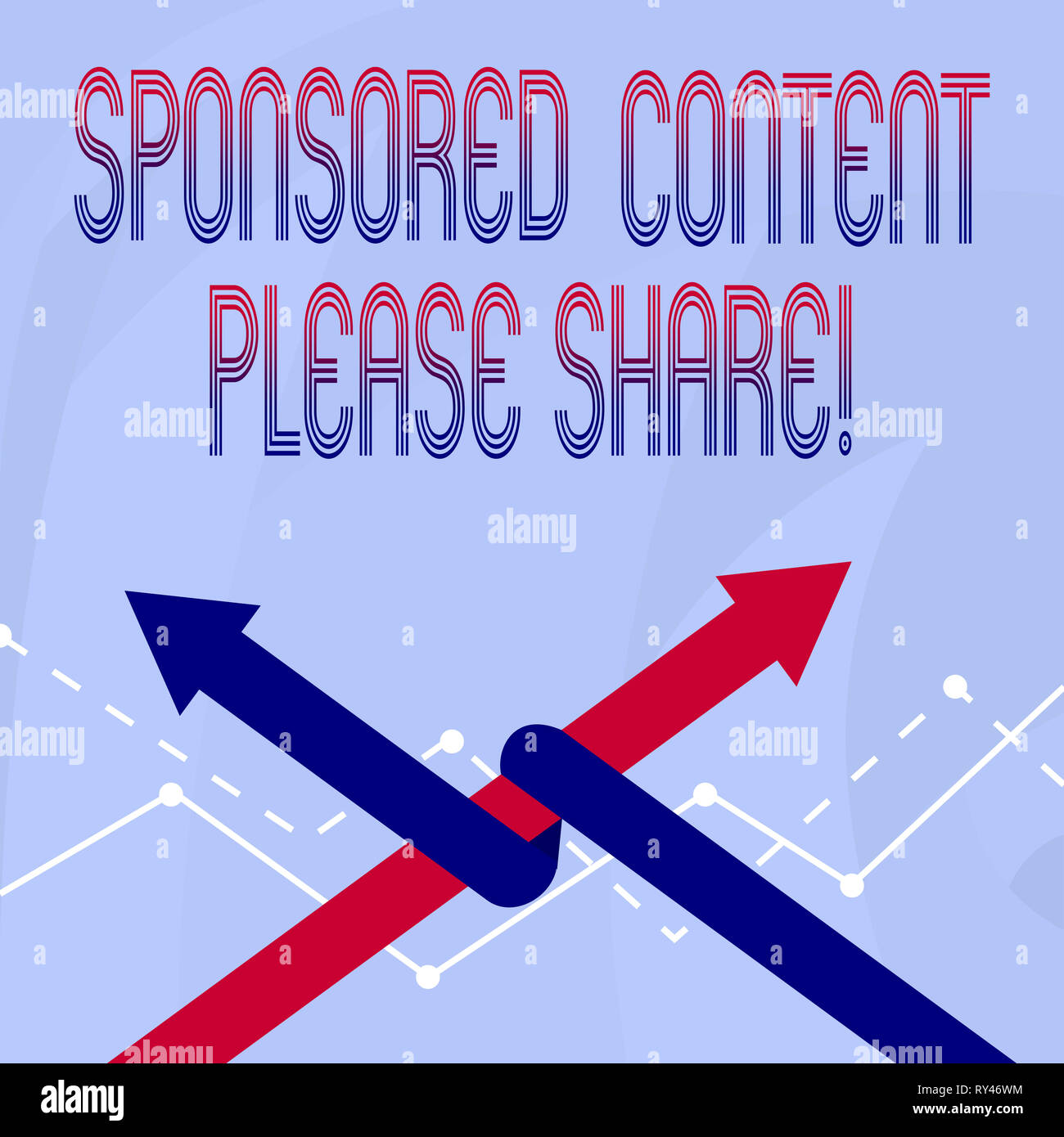 Conceptual hand writing showing Sponsored Content Please Share. Concept