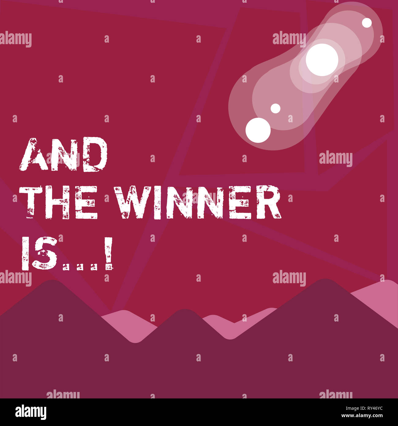 Winner Work Note Writing note showing And The Winner Is . Business concept for ...