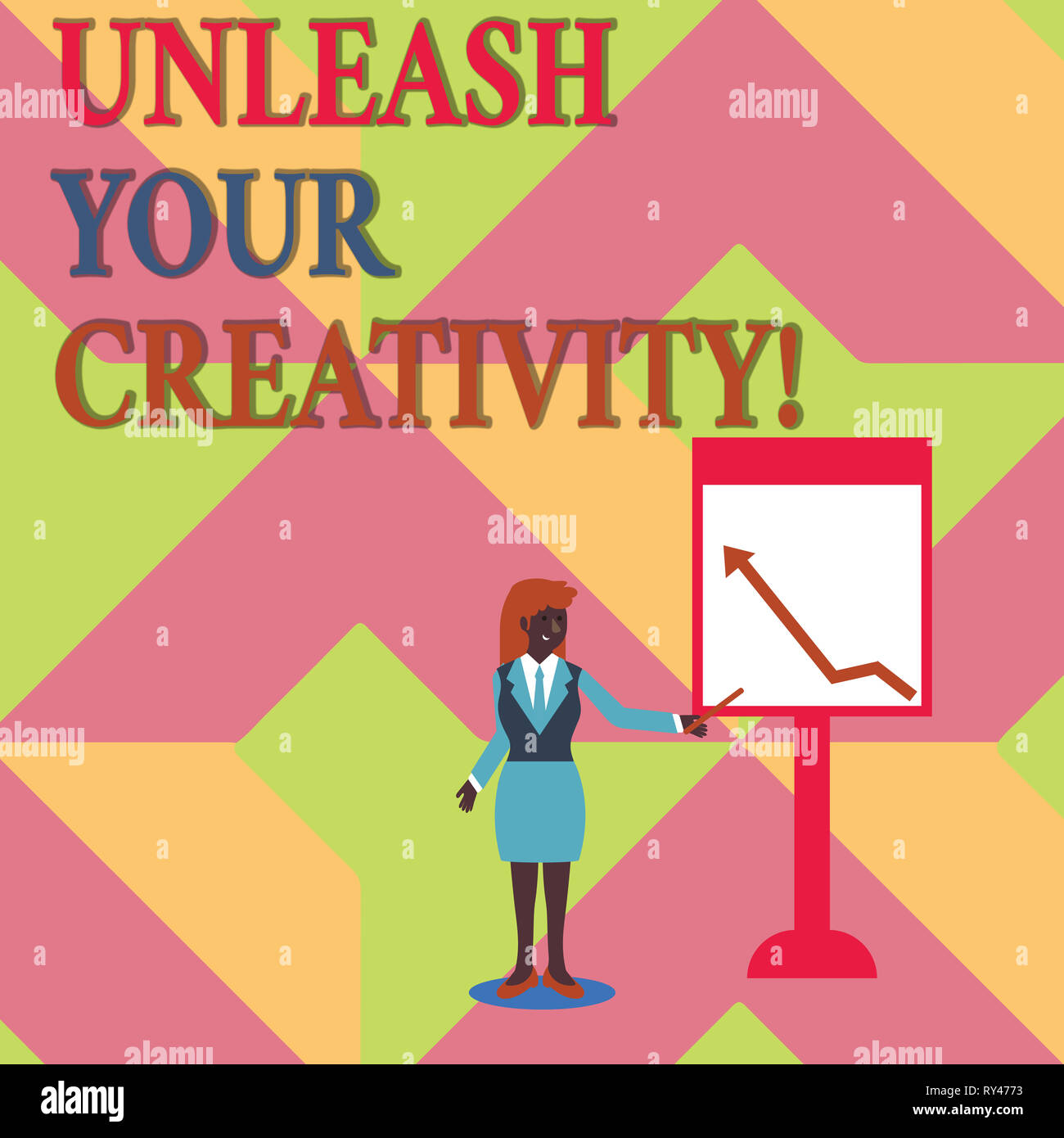 Text sign showing Unleash Your Creativity. Business photo showcasing Develop Personal Intelligence Wittiness Wisdom Stock Photo