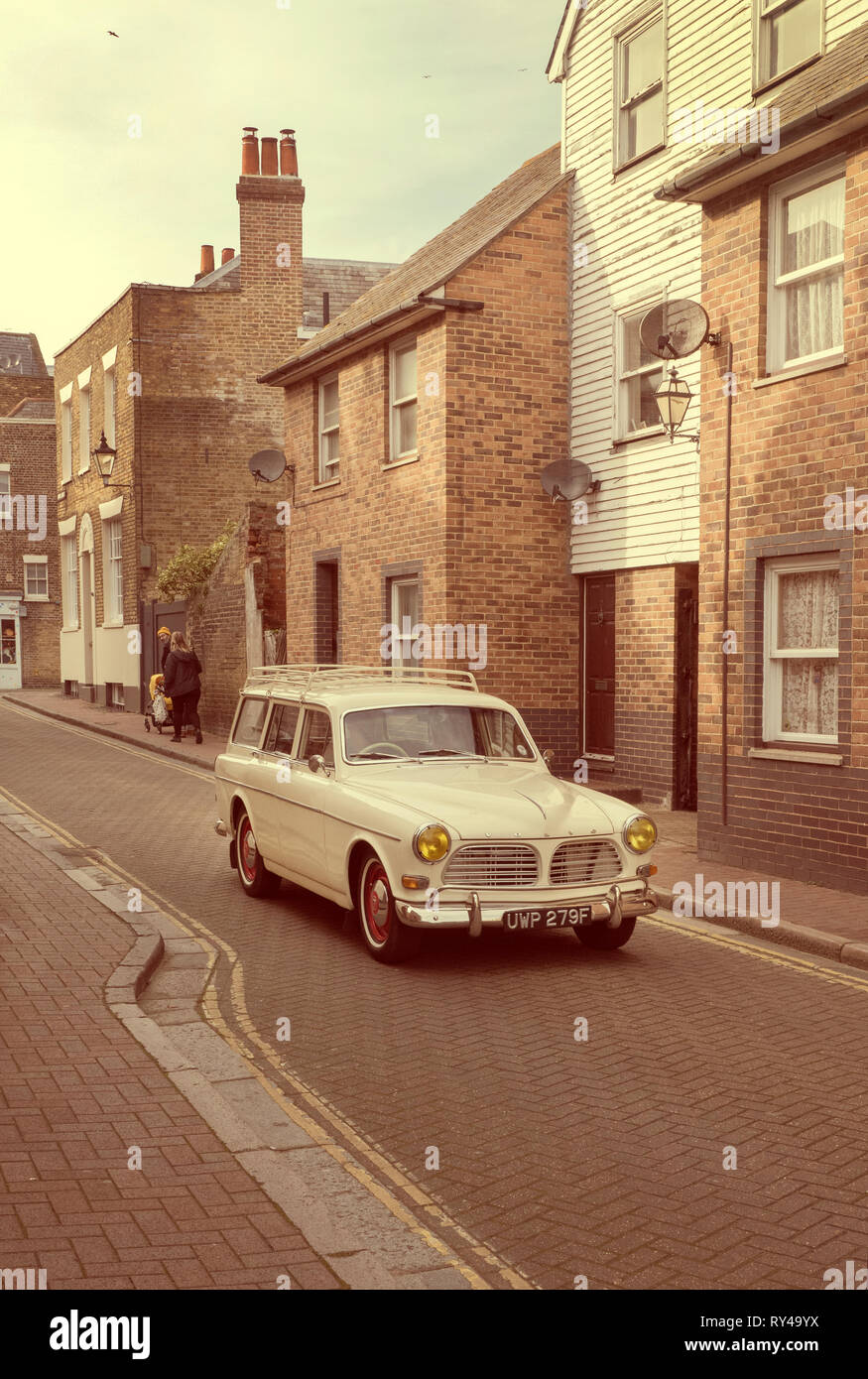1967 Volvo station wagon car in Margate Old Town Kent UK Stock Photo