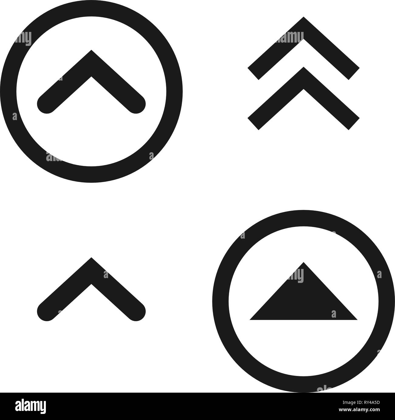 Scroll up icon. Vector illustration Stock Vector Image & Art - Alamy