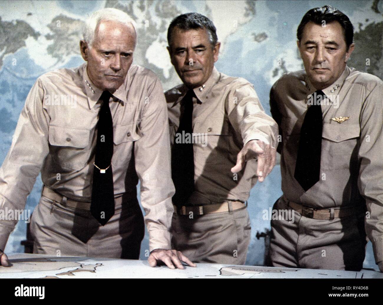 FONDA,FORD,MITCHUM, THE BATTLE OF MIDWAY, 1976 Stock Photo