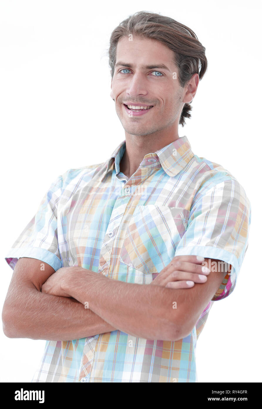 closeup.portrait of a modern guy Stock Photo Alamy