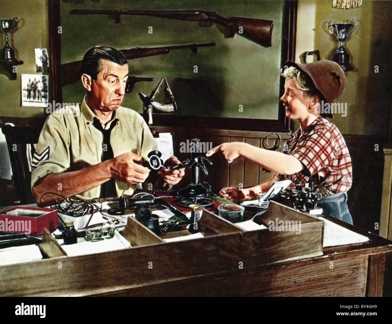 RAFFERTY,CALVERT, SMILEY GETS A GUN, 1958 Stock Photo