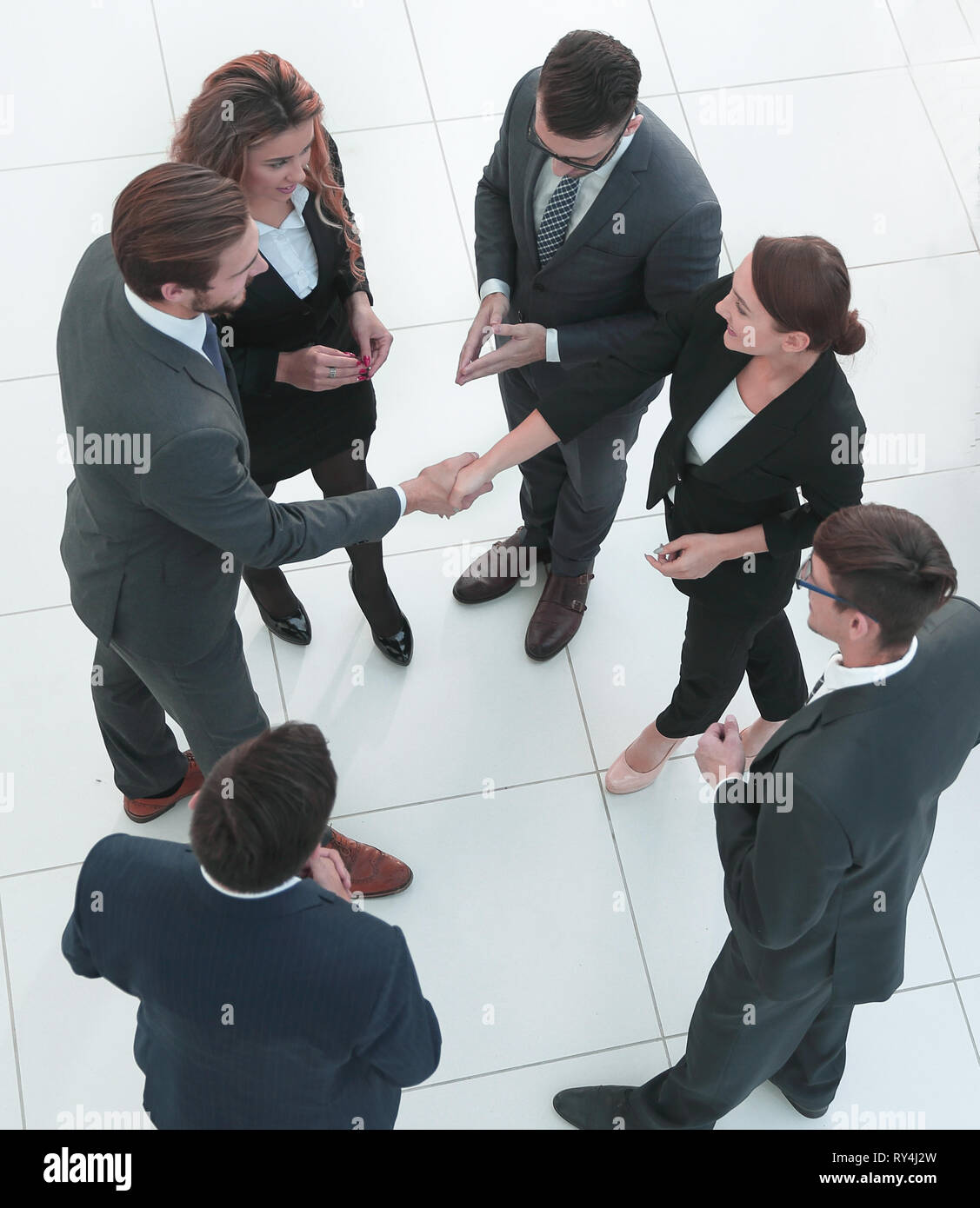 business team talking in the office Stock Photo - Alamy