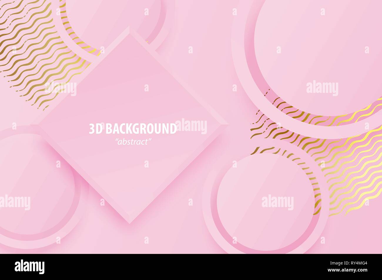 Paper cut abstract 3d web trendy background Stock Vector